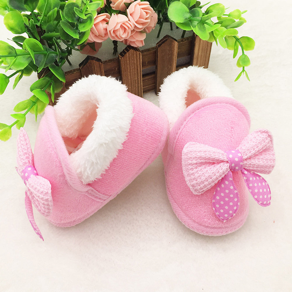 Alba Baby Soft Sole Bowknot Shoes