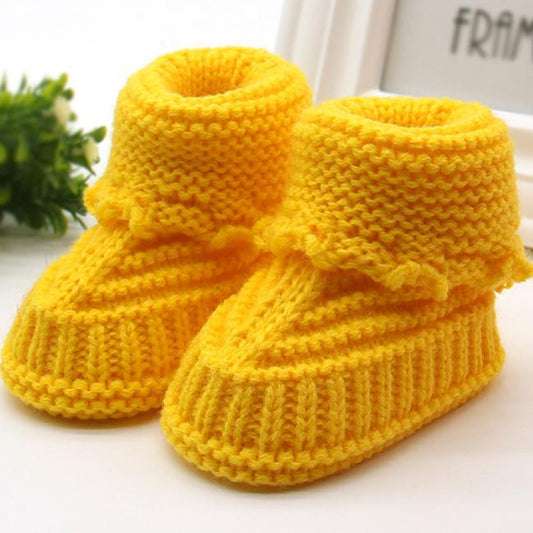 Bobbux Baby Knitting Lace Shoes