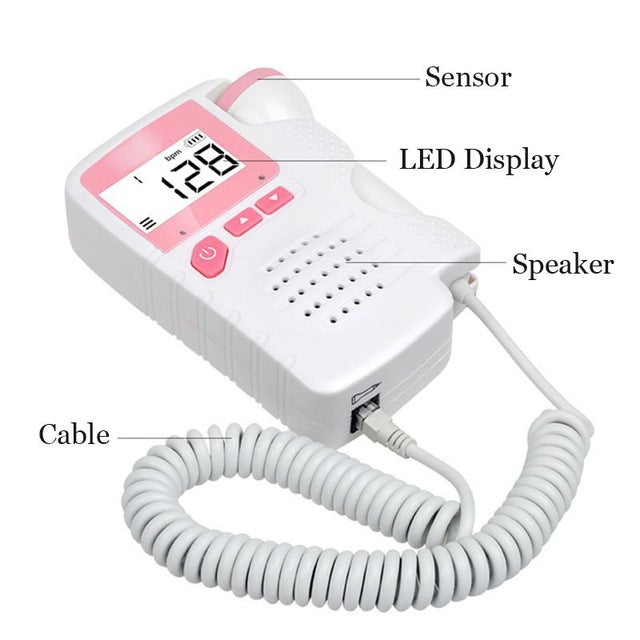Standard Prenatal Baby Heart Beat Monitor 4.5 Display