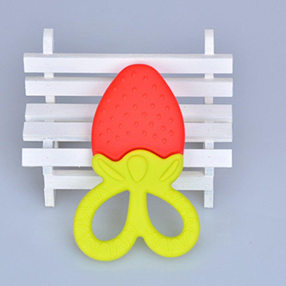 Strawberry Shape Infant Baby Teether