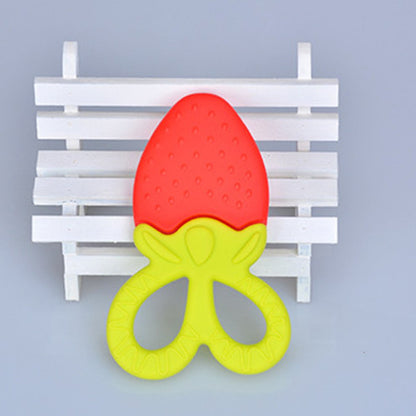 Strawberry Shape Infant Baby Teether